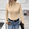 Women's Casual Knitted Sweater Solid Color Casual Loose Sweater