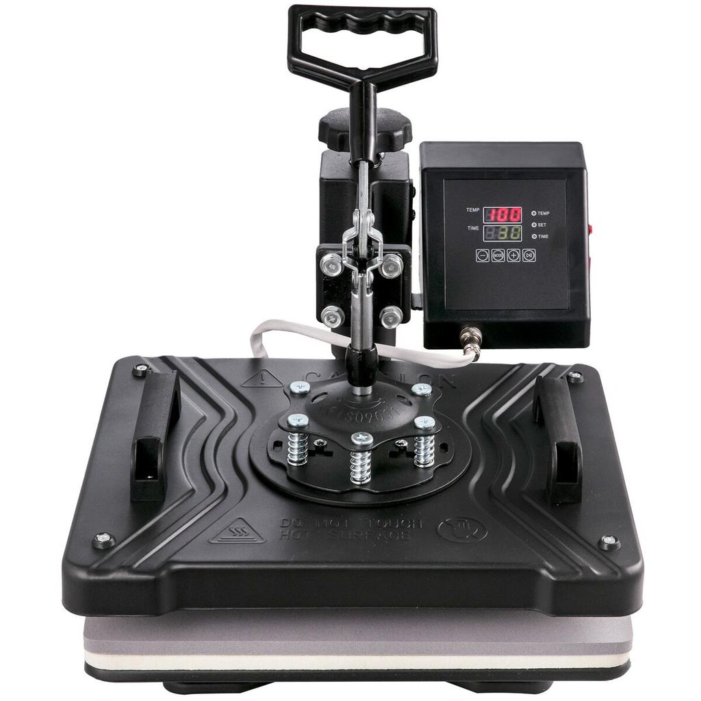 Heat Press 5 in 1 Heat Press Machine 38x30cm T-shirt Press Mug Printing Machine Multifuctional Heat Transfer Machine for T-shirt Mug Hat Plate
