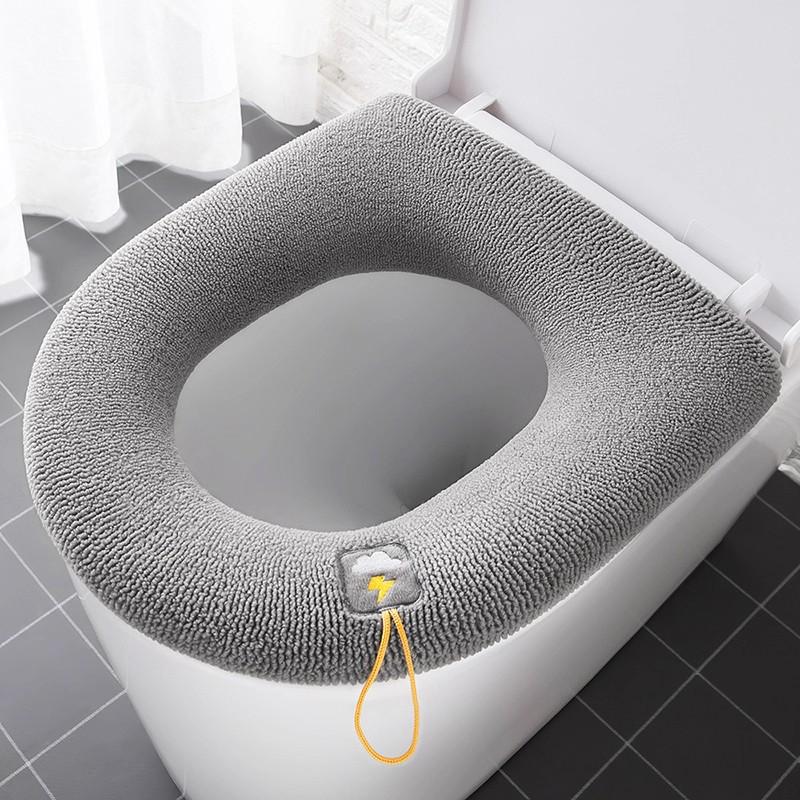 Thickened Winter Toilet Seat Cushion - Soft Household Toilet Cover Pad