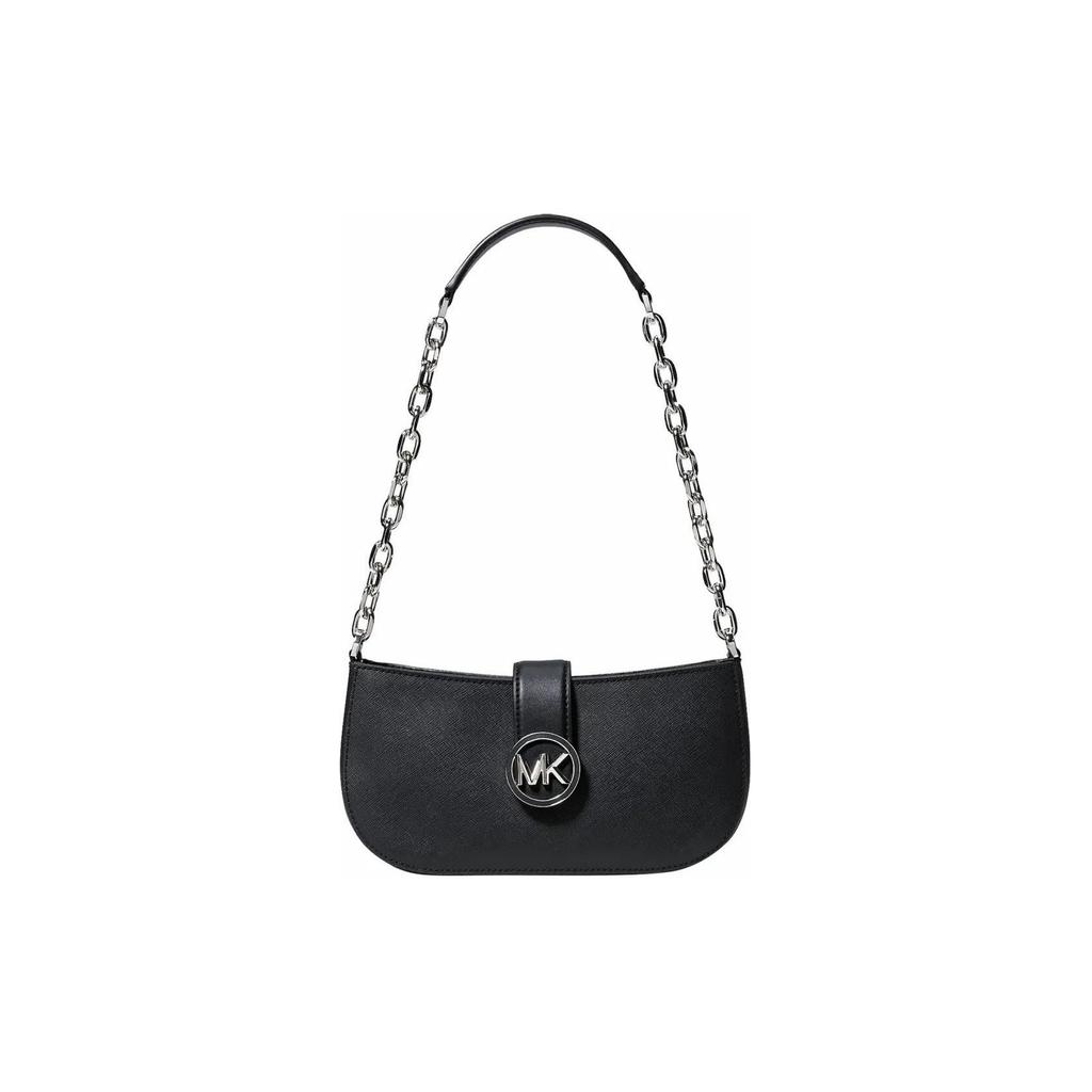 Michael Kors MK Carmen Leather Shoulder Bag Women bags Black 35H3SNMC0L-BLACK