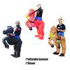 Inflatable Horse Costume For Adults Creative Performance Outfit Polyester Material Brown/red/black