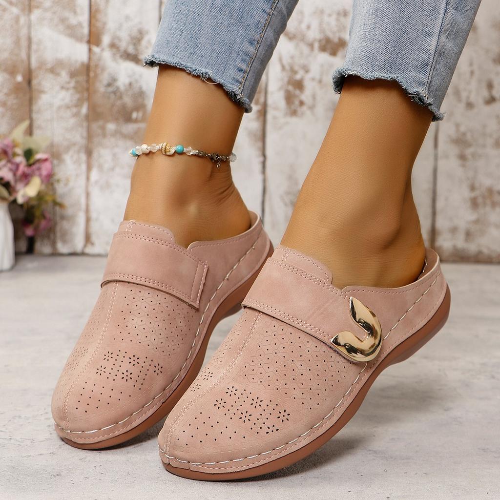 Women Hollow Out Wedge Slippers Women 2025 Summer Comfy Breathable Platform Sandals Woman Non Slip Flip Flops Plus Size 45