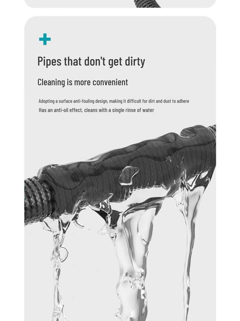 High-Pressure Car Wash Hose: Sun-Resistant, Antifreeze, Telescopic, Multi-Purpose for Car, Courtyard, and Garden Use