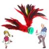 China Kick Shuttlecock Fitness Entertainment Footbal Foot Kick Fancy Colorful Goose Feather Shuttlecock For Physical Exercise