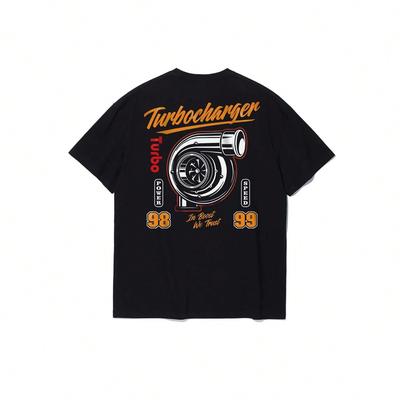 New JDM Modified Car Accessories Turbocharged Printed Graphic T-Shirt 's Clothing Breathable Motorcycle T-Shirt  RWB