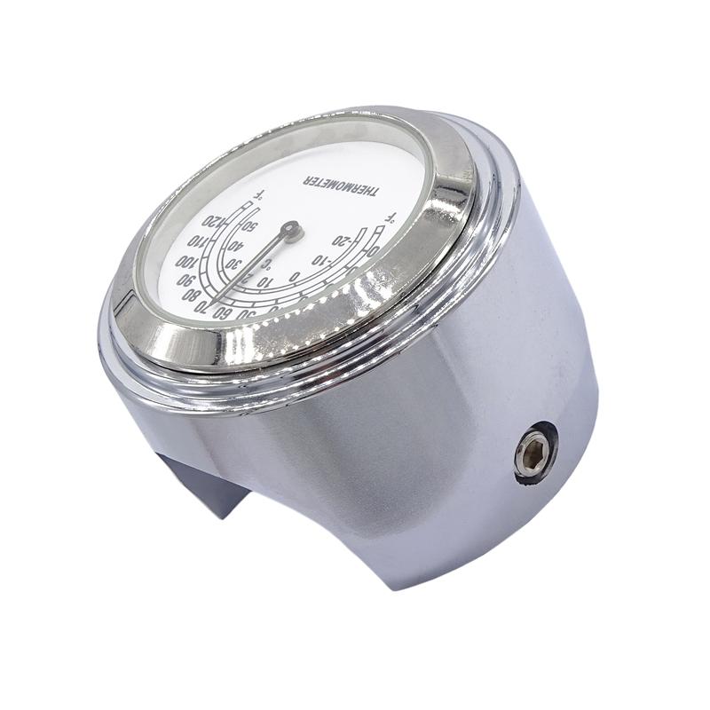 Universal 22/25mm Motorcycle Handlebar Watch Thermometer Waterproof Moto Watch for Harley Motorcycles Accessories