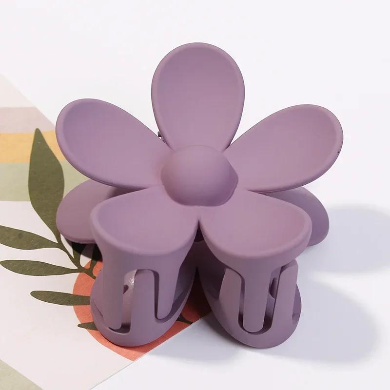 3.5cm 7cm Korea Flower Shape Hair Claw Clips Women Girls Ponytail Hairpin Barrette Headwear Accessories