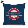 Talos London Charaktere Flagge Bus Leinen Kissen Überwurf Kissenbezug Kissenbezug