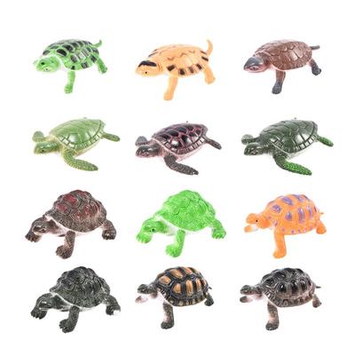 12pcs/set Simulation Animal Tortoise Figures Model Toys Halloween Jokes Trick Kids Educational Gift