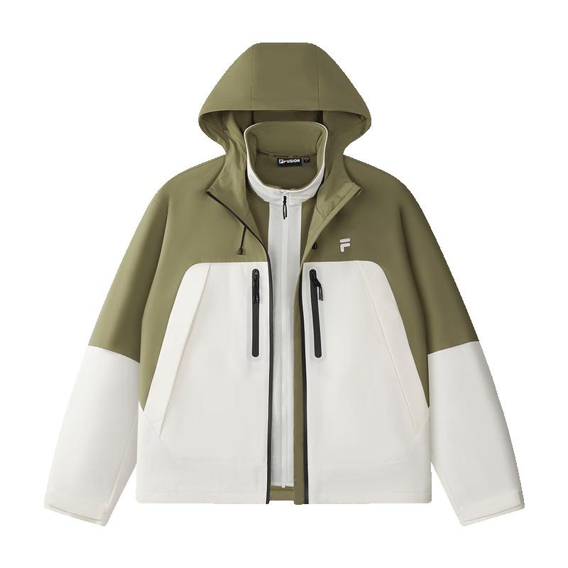 Fila FUSION Couple's Color-block Woven Jacket Set
