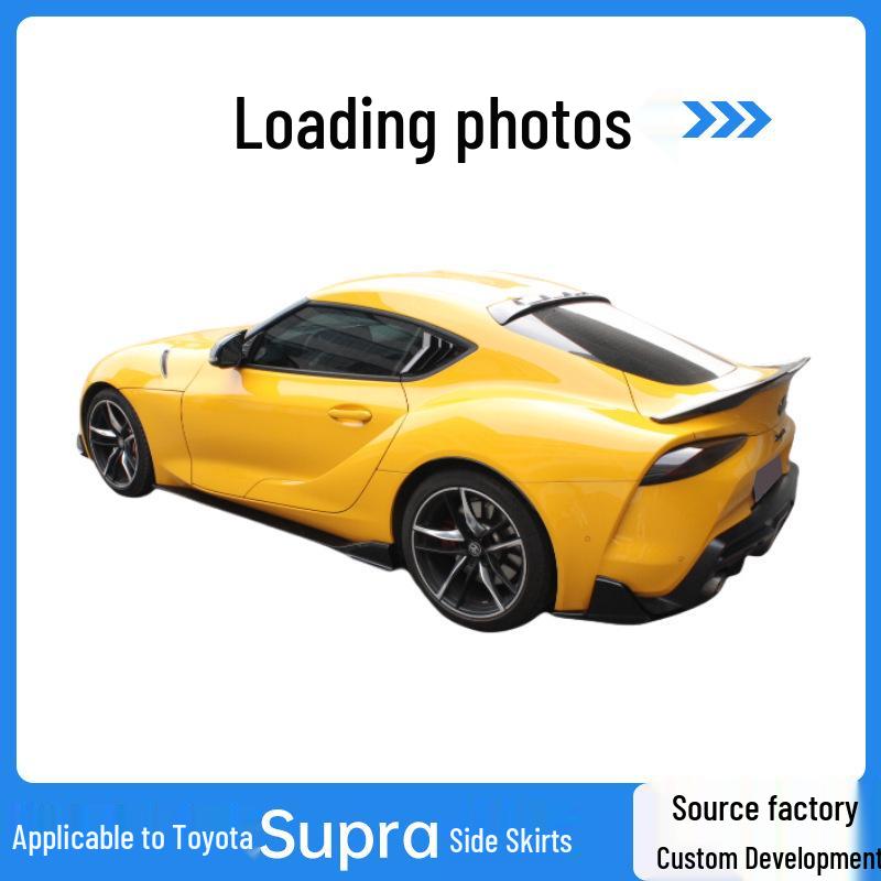 Toyota Supra A90/A91 Carbon Fiber Side Skirts (2019-2025) - Bull Demon Body Kit Gloss Black