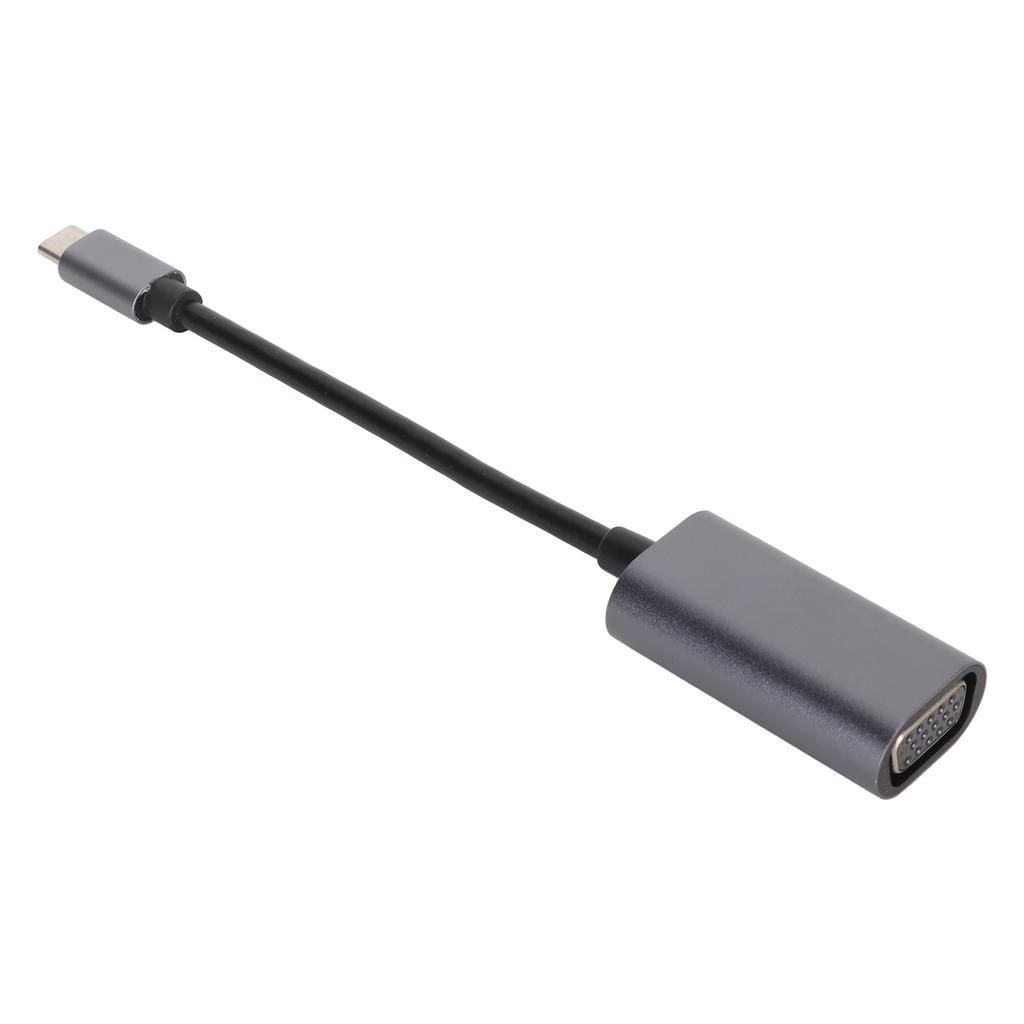 Type C to VGA Adapter Cable 1080P Supported Anti Slip Design USB C to VGA Adapter for Laptop Phone Tablet