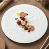Rock Texture Relief Ceramic Flat Plate Circular Dessert Plate Steak Plate Serving Plates Molecular Cuisine Creative Tableware