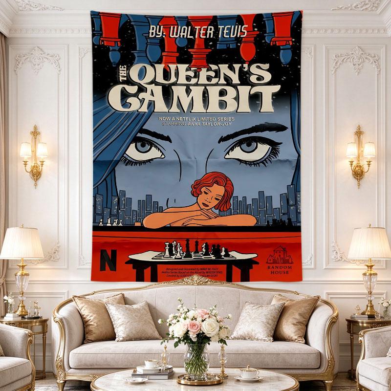 The Queens Gambit Book Cover Chess Netflix Series Art