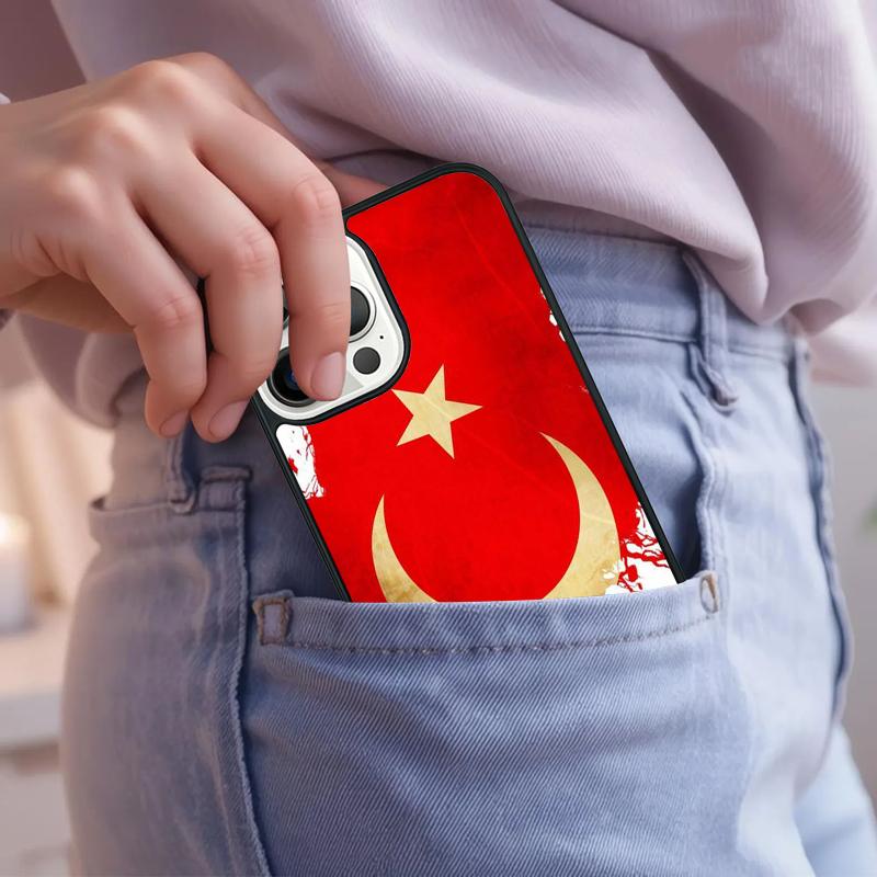 Republic Turkey Flag Ankara Phone Case For iPhone 17 Air 15 16e 14 13 Pro Max Coque 12 11 Pro Max PLUS cover