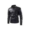 Neue Lederjacke Herren Herbst und Winter Lokomotive Einfarbig Zwei Offen Radanzug PU Lederjacke Jacke