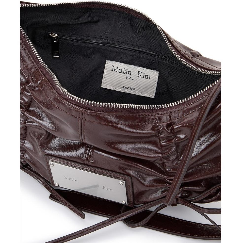 Matin Kim HALF SHIRRING RIBBON ROUND BAG - 6 Colors