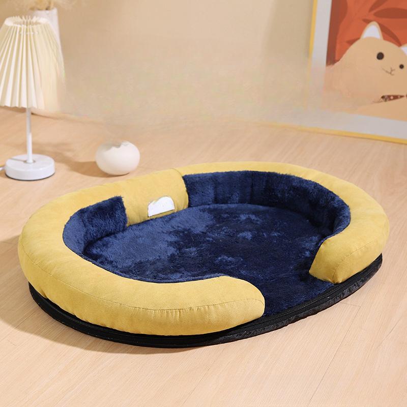 Pet Carrier Cat Litter All-season Kennel Large Pet Litter Dog Cushion Pet Bed Warm In Winter