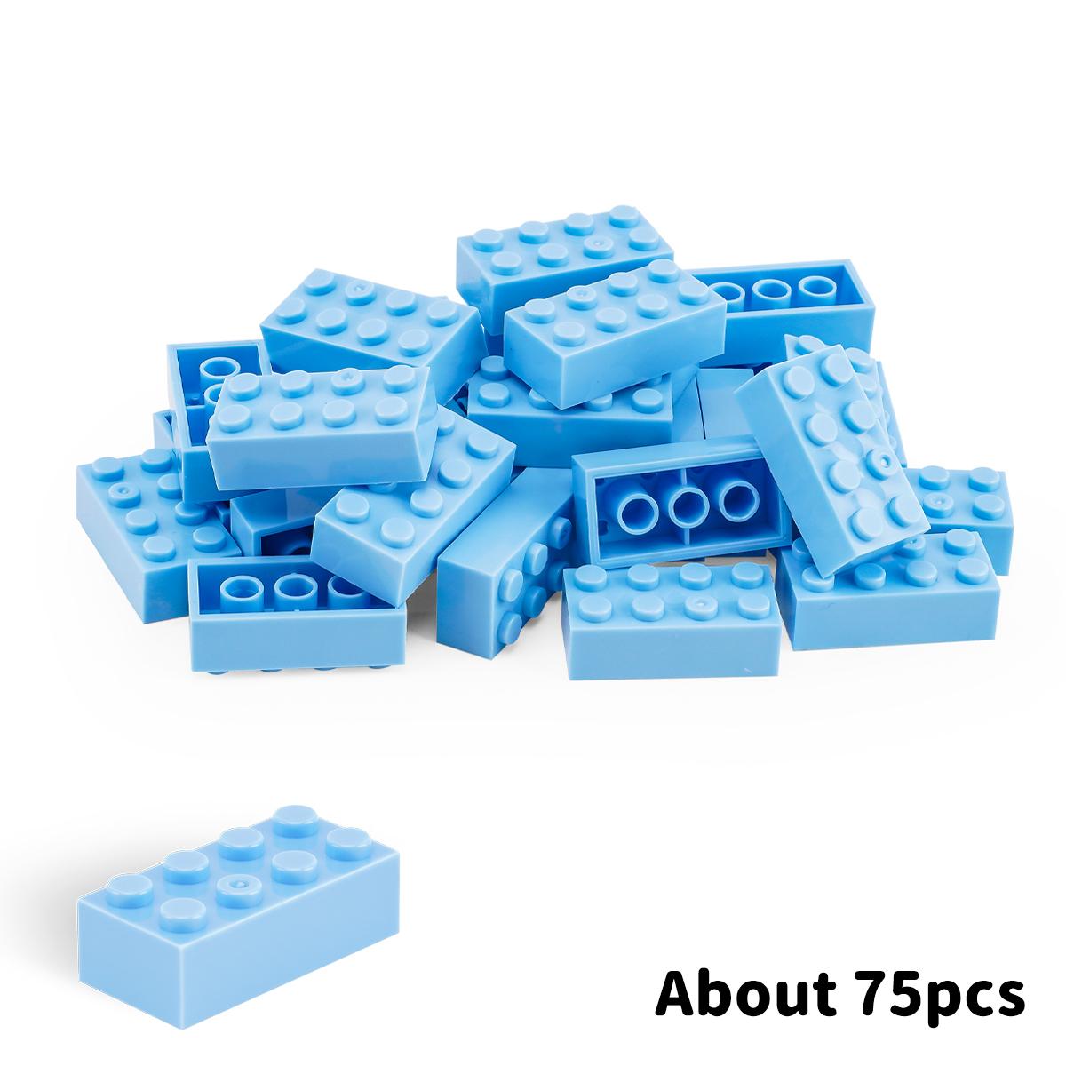 

200g2x4 DlY Building Blocks Thick FiguresBricks Dots Educational Creative SizeCompatible With Plastic Toys forChildren 200g 2x4 high brick