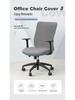 Silver Fox Velvet Office Chair Cover – Armrest-Free, Full Wrap, Thickened and Dirt-Resistant.