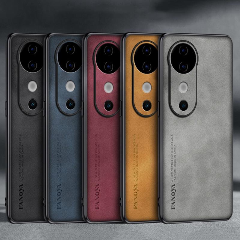 For Vivo V40 Pro 5G Case Luxury PU Leather Phone Case For Vivo V40 S19 Pro Back Cover Matte Silicone Shockproof Full Protection