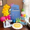 First Birthday & Hundred Days Celebration Decor: KT Board Dopamine Background for Boys & Girls