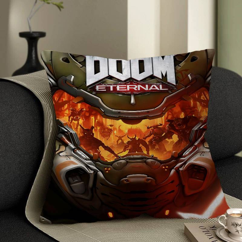 Game D-Dooms E-Eternal Cushion Cover Decorative Pillow Sofa Home Decor Case Pillow Cases
