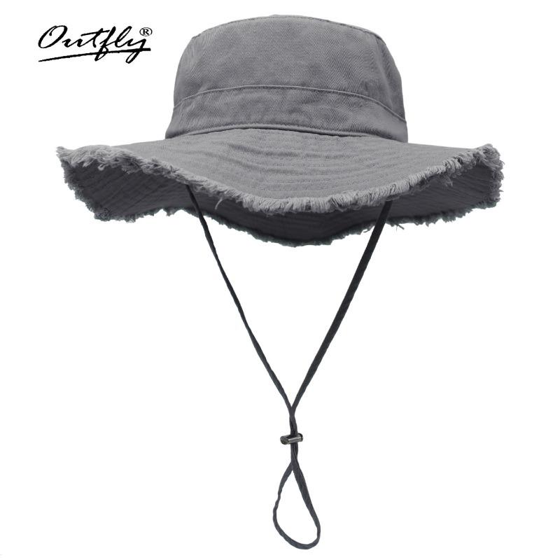 Sunscreen new washed cotton versatile face small tassel big eaves hat fisherman hat children's sun hat