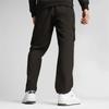 PUMA Cargo Pants Elastic Waistband Multiple Pockets Black