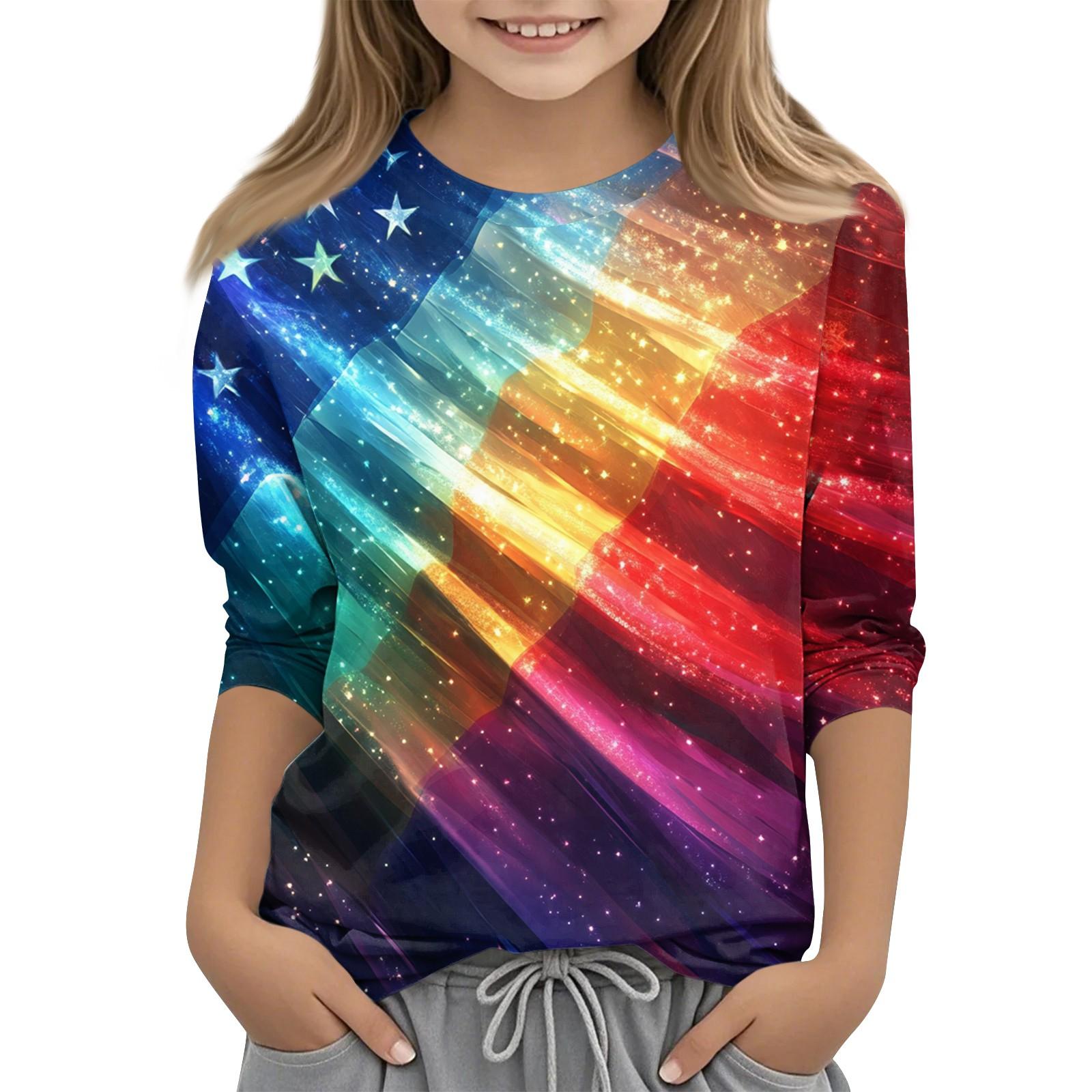 

Детская модная повседневная футболка с круглым вырезом и рукавом три четверти 150 золотой