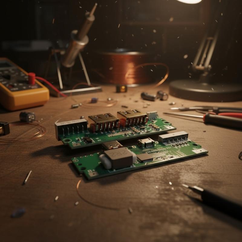 22.5W High Efficiency Chargers Module Mobile Power Chargers Module Digital Display 4 Interfaces Circuit Design