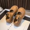 Children's Leather Shoes for Boys 2024 New Classic Student Kids Shoes Open-toe Four Season Girls Casual Loafers Cute Japanese