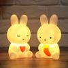 LED Cute Cartoon Rabbit Night Light Bedroom Living Room Rabbit Decoration Atmosphere Light for Birthday Gifts Children's Toys
