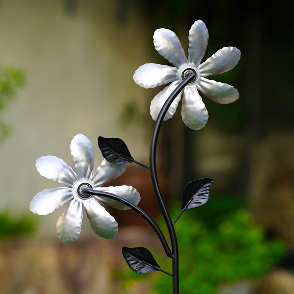 Metal Garden Stakes, Windmill Decorative Garden Stakes, Colorful Metal Flowers, Decorations, Suitable For Indoor And Outdoor Use