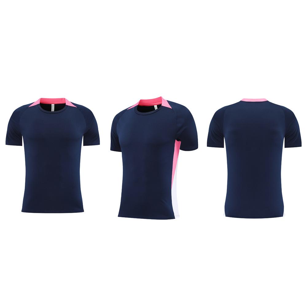 New Football Jersey, Men's Game Training Jersey Set, Children's and Adults' Sports Quick-drying Single-piece Short-sleeved Jersey Customization
