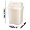 Swing Top Trash Can 3.17 Gallon Kitchen Trash Can Wastebasket Space Saving Recycling Bin Indoor for Under Counter Dormitory