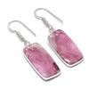 Natural Cobalt Gemstone Handmade 925 Sterling Silver Jewelry Earring 1.69" AEE-10997