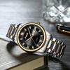 POSHI Men's Electronic Quartz Watch Waterproof Luminous Double Calendar Large Dial Stainless Steel Men's Watch