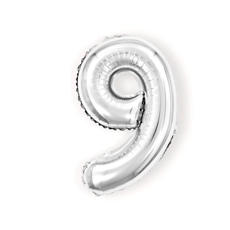 32-Inch Aluminum Foil Number Balloons Gold Silver Birthday Baby One Year Old Decorative Photography Balloons Celebration Supp...