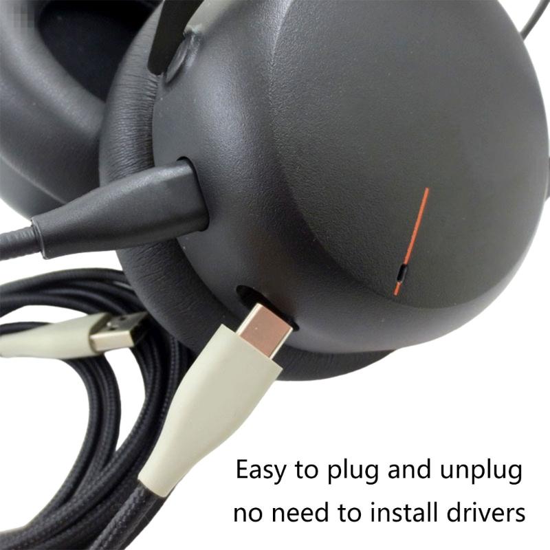 Cabo de Fone de Ouvido USB de Substituição Fio de PVC para Fones de Ouvido MMX 150