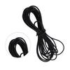 Corda Elastica Bungee Robusta Diametro 5mm Nucleo in Filo di Lattice Corda Elastica Leggera Filo Nero/Bianco per Creazione di Gioielli