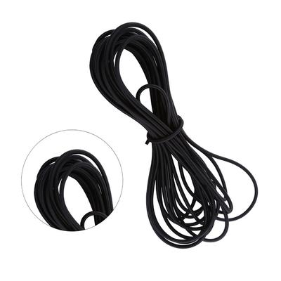 Strong Elastic Shock Cord 5mm Diameter Latex Thread Core Stretch Cord Light-weight Black/ White Jewelry Making Thread