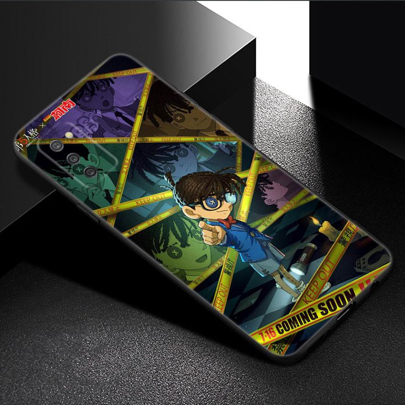 Anime Detective Conan Phone Case For Samsung Galaxy A01 A03 Core A04 E A02 A05 A10 A20 A21 A30 A50 S A6 A8 + A7 2018 Black Cover