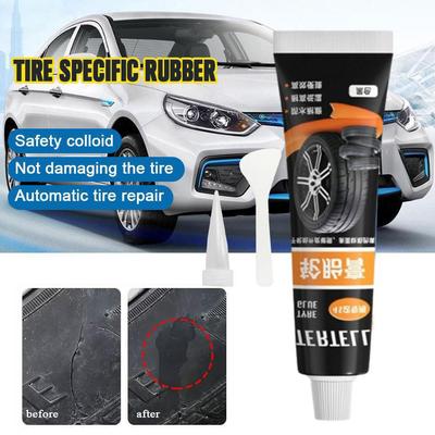 1/2Set Tire Repair Black Glue Liquid Strong Rubber Wear-resistant Non-corrosive Adhesive Instant Bond Leather Strong Instant