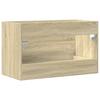 Washbasin Cabinet with Rustic Wood Look 80 X 38.5 X 48 Cm