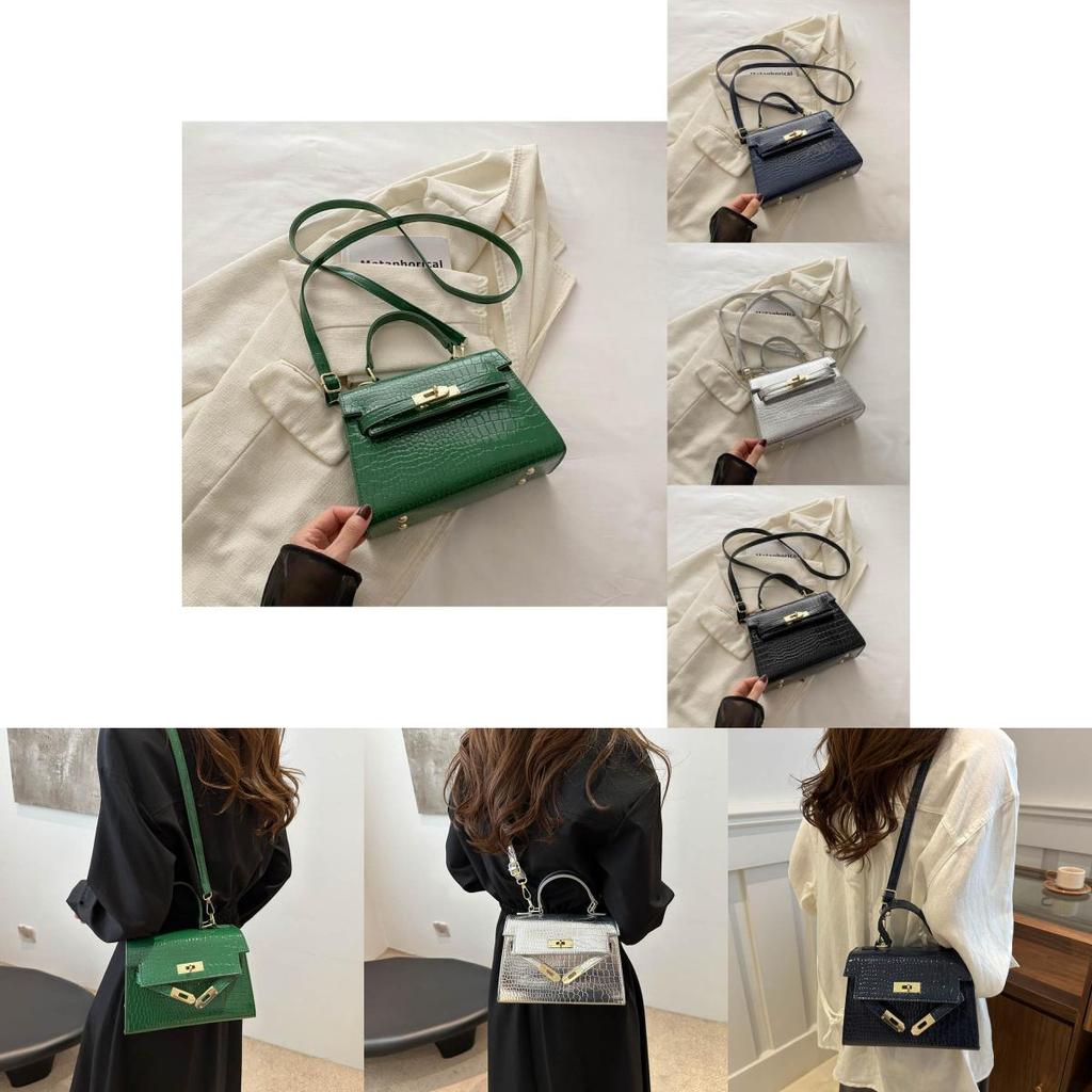 Trendy Summer 2024 Fashion Small Crossbody Bag Stylish Pu Leather Handbag For Daily Use In Black Blue Silver Green