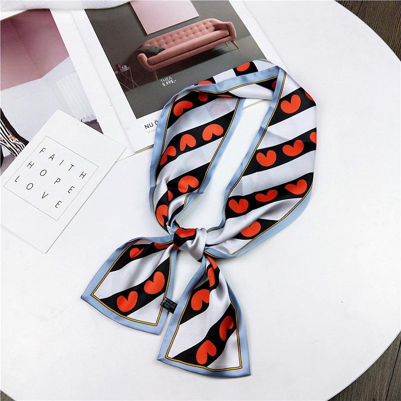 Women Casual Love Heart Printed Hair Band Headwear