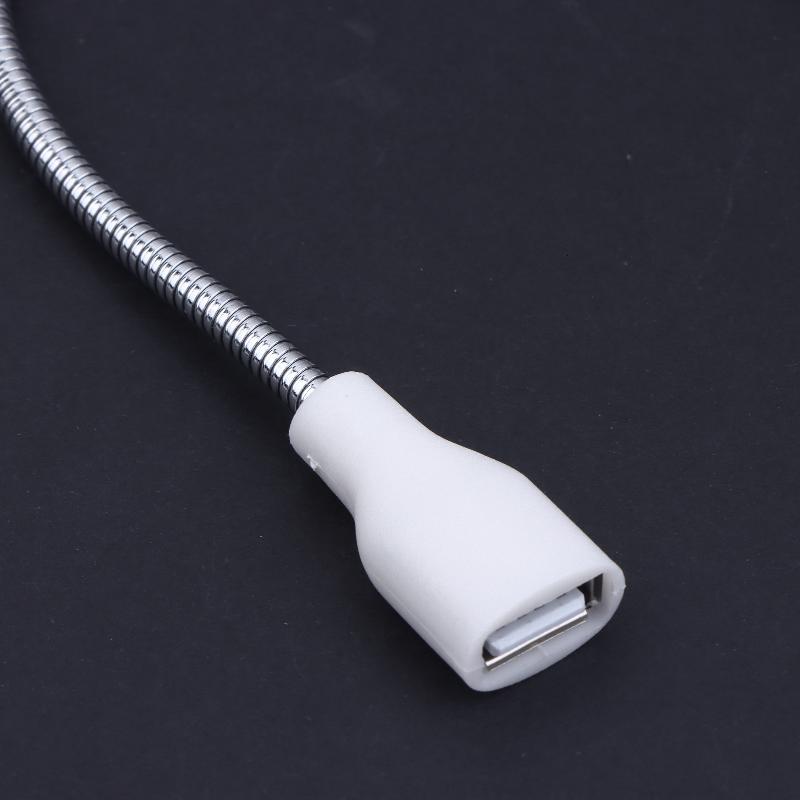 Przedłużacz USB z lampką LED i wentylatorem Zasilacz Adapter Kabel męski na żeński Elastyczny przewód w metalowym oplocie Do lampki biurkowej Lampki nocnej