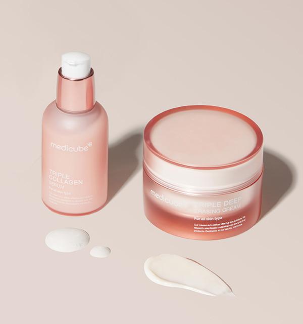 [medicube] Collagen Elasticity Duo Set (Serum 55ml + Cream 50ml)