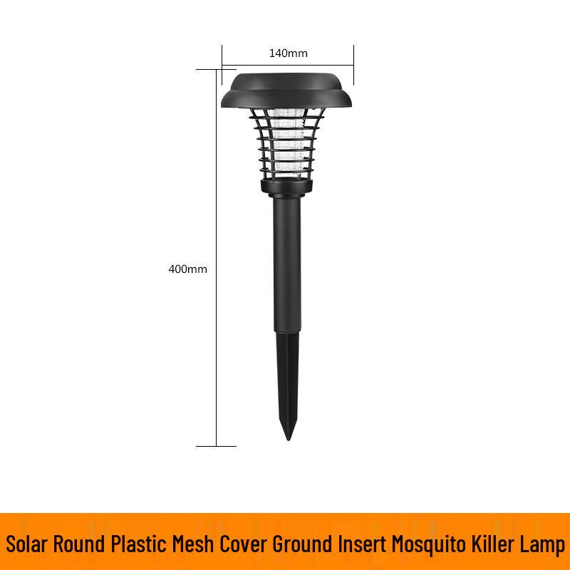 Outdoor Solar-Powered Mosquito Killer Lamp with Waterproof Electric Shock Repellent and Balcony Lighting